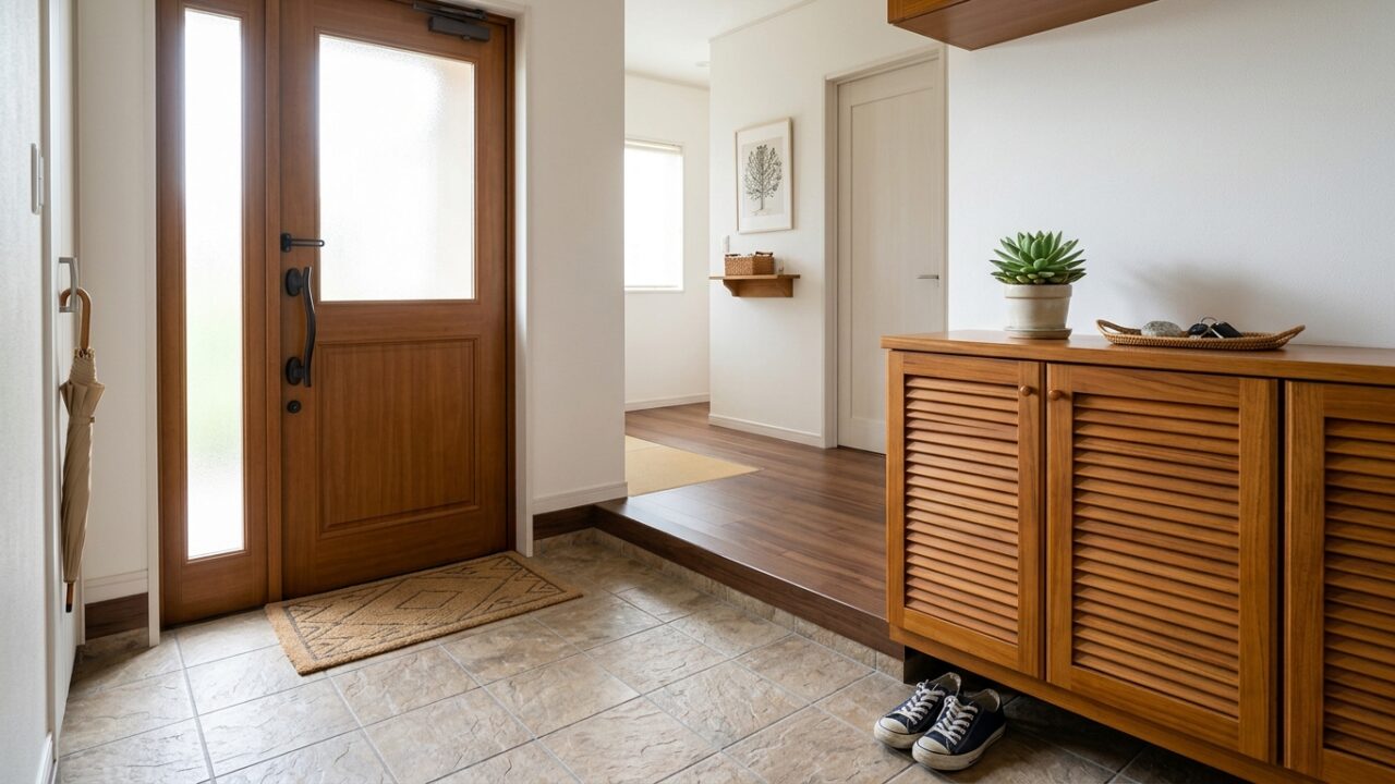引越しの日程を考え始めた部屋の玄関