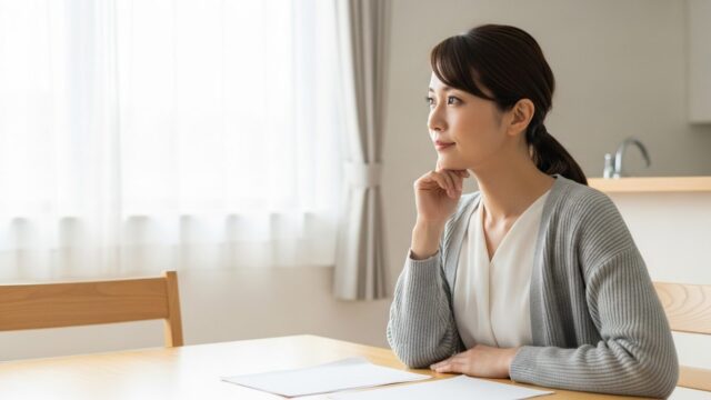 引越しの初期費用を抑える方法を考える女性